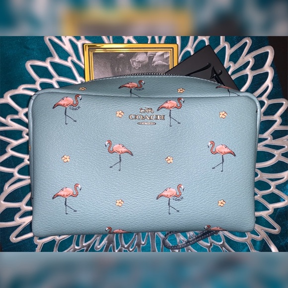 flamingo purse coach